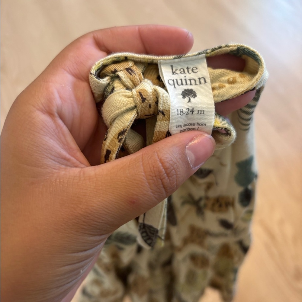 Kate Quinn Toddler Girl Bamboo Spaghetti-Tie Prairie Dress - Leopard - 18-24m - Picture 4 of 4